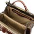 Monalisa - Doctor gladstone leather bag with front straps
